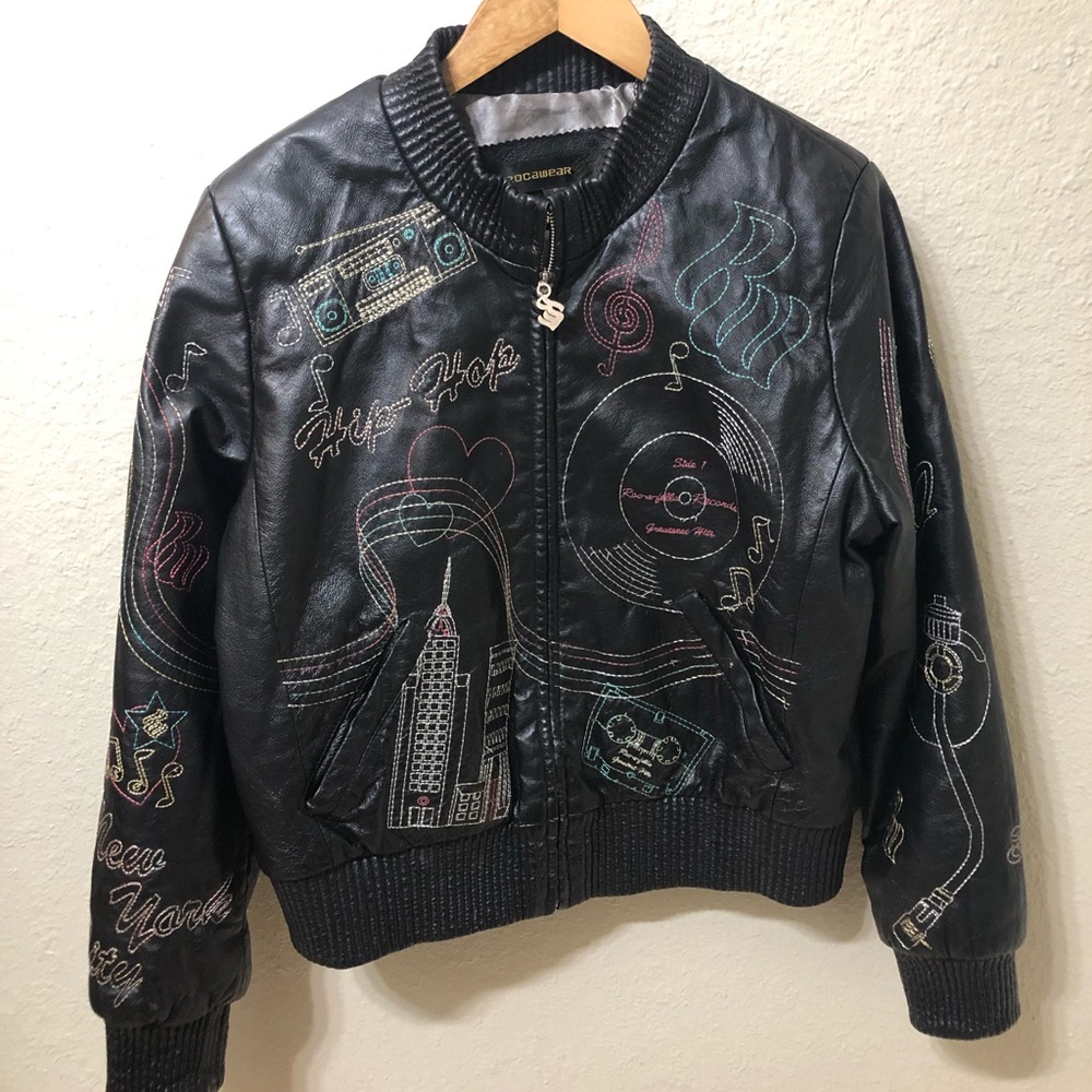Ladies Rocawear Leather(A) condition Jacket SizeXL